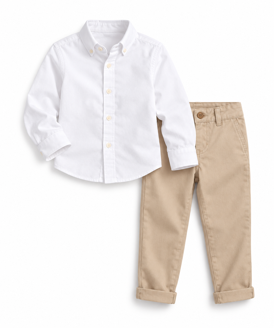 Relaxed Beige Chinos – Kids
